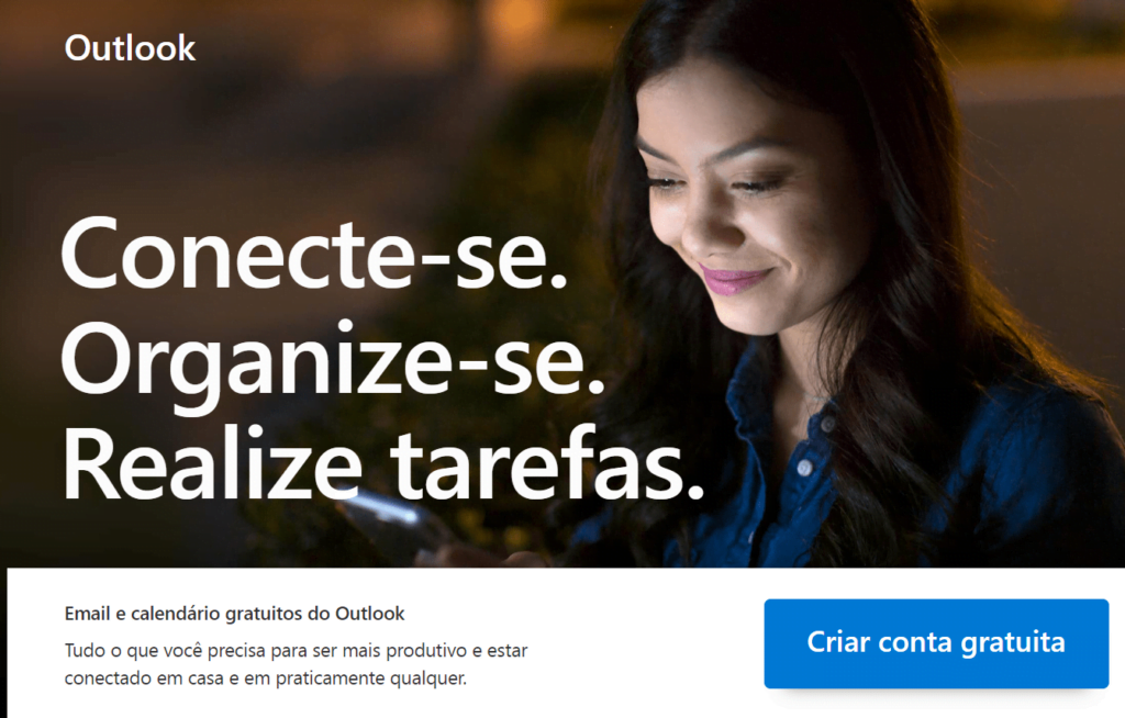 criar conta hotmail grátis